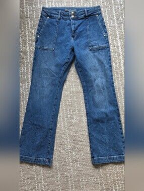 Michael Kors Women's Dark Blue Flare Jeans